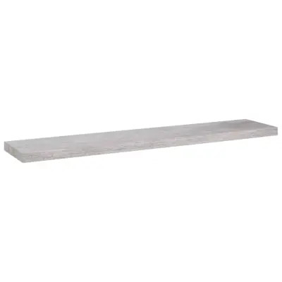 vidaXL Stenska polica betonsko siva 120x23,5x3,8 cm MDF