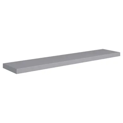 vidaXL Stenska polica siva 120x23,5x3,8 cm MDF