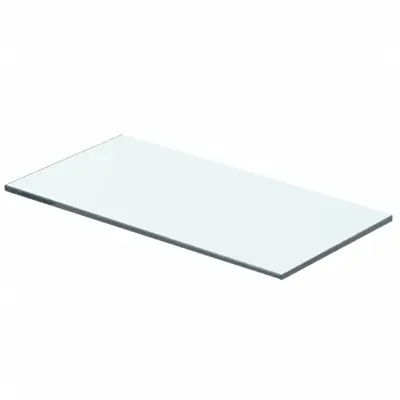 vidaXL Polica Prosojno Steklo 40x15 cm