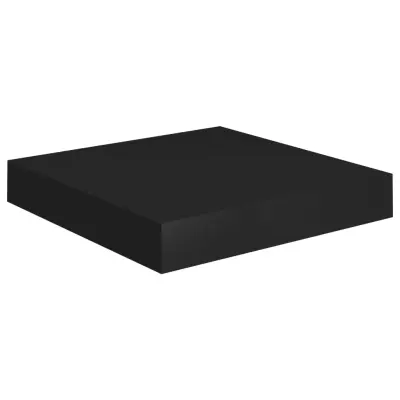 vidaXL Stenska polica črna 23x23,5x3,8 cm MDF