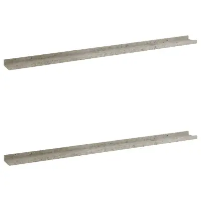 vidaXL Stenske police 2 kosa betonsko sive 115x9x3 cm