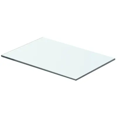 vidaXL Polica Prosojno Steklo 40x20 cm