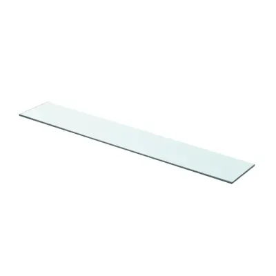 vidaXL Polica Prosojno Steklo 80x12 cm