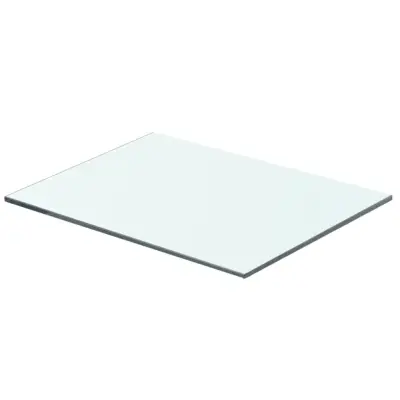 vidaXL Polica Prosojno Steklo 40x25 cm
