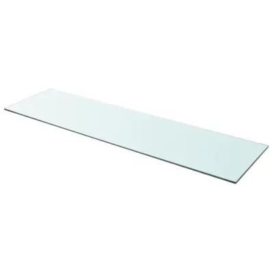 vidaXL Polica Prosojno Steklo 110x30 cm