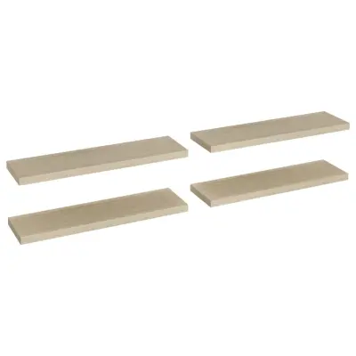 vidaXL Stenske police 4 kosi barva hrasta 90x23,5x3,8 cm MDF