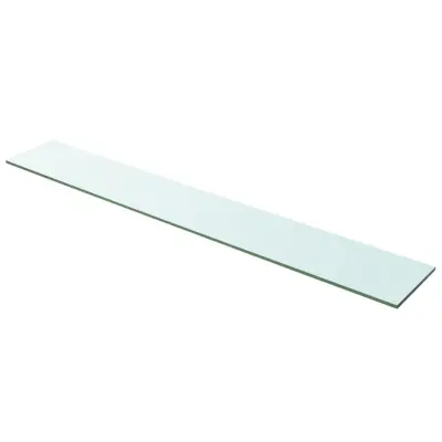 vidaXL Polica Prosojno Steklo 100x15 cm