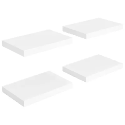 vidaXL Stenske police 4 kosi bele 40x23x3,8 cm MDF