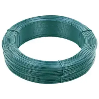 vidaXL Vezna žica za ograjo 250 m 1,6/2,5 mm jeklo črno zelena