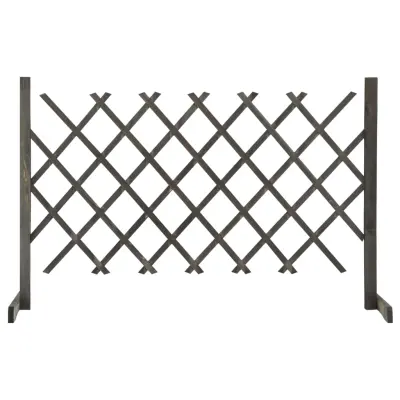vidaXL Vrtna mrežasta ograja siva 120x90 cm trden les jelke