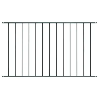 vidaXL Ograjni panel prašno premazano jeklo 1,7x0,75 m antraciten