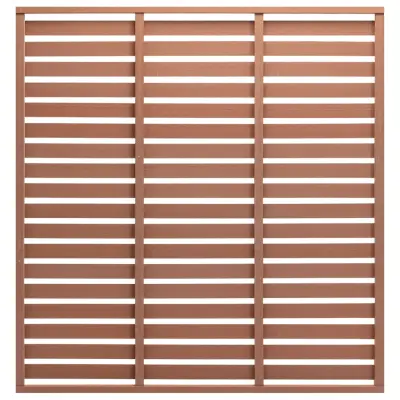 vidaXL Ograjni panel WPC 180x180 cm rjav