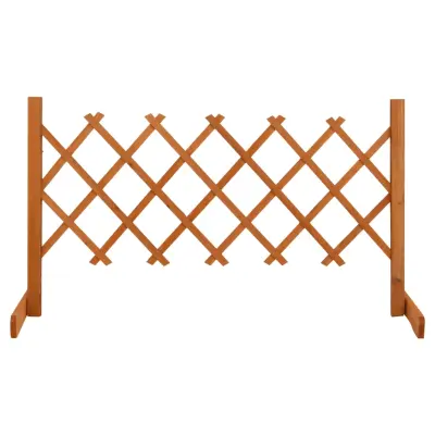 vidaXL Vrtna mrežasta ograja oranžna 120x60 cm les jelke