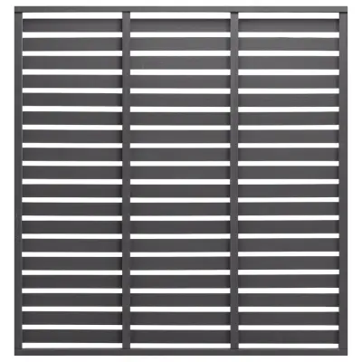 vidaXL Ograjni panel WPC 180x180 cm siv