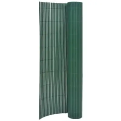 vidaXL Dvostranska vrtna ograja 110x400 cm zelena