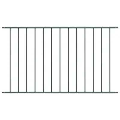 vidaXL Ograjni panel prašno premazano jeklo 1,7x1,25 m antraciten