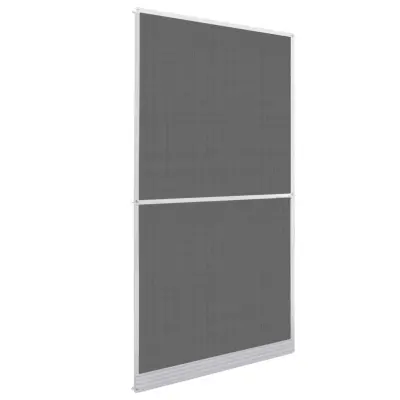 vidaXL Komarnik za vrata 120x240 cm bel