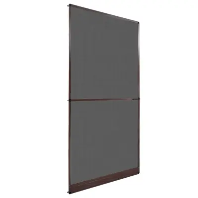 vidaXL Komarnik za vrata 120x240 cm rjav