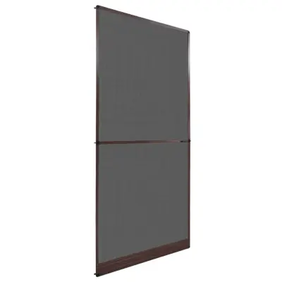 vidaXL Komarnik za vrata 100x215 cm rjav