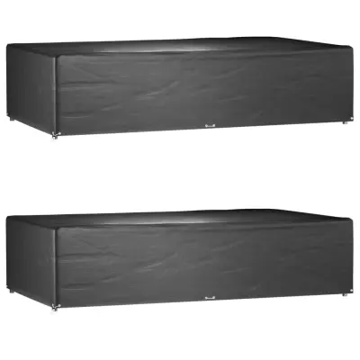 vidaXL Prevleka za vrtno pohištvo 2 kosa 315x180x75 cm pravokotna