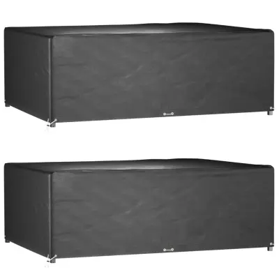 vidaXL Prevleka za vrtno pohištvo 2 kosa 230x165x80 cm pravokotna