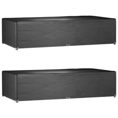 vidaXL Prevleka za vrtno pohištvo 2 kosa 315x160x75 cm pravokotna