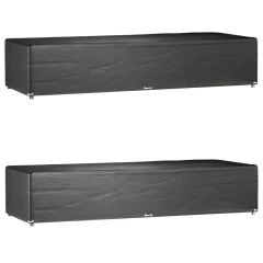 vidaXL Prevleka za ležalnik 2 kosa 12 obročkov 205x75x40 cm PE