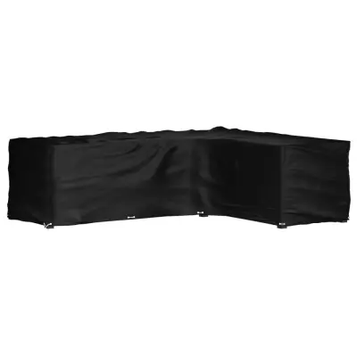 vidaXL Prevleka za vrtno pohištvo L oblike 16 obročkov 260x210x80 cm