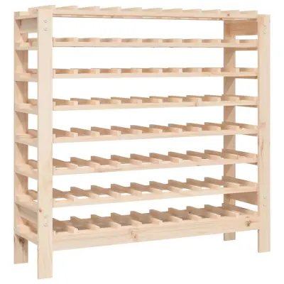 vidaXL Stojalo za vino 109,5x30x107,5 cm trdna borovina