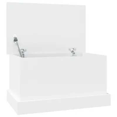 vidaXL Škatla za shranjevanje bela 50x30x28 cm inženirski les