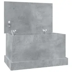 vidaXL Škatla za shranjevanje betonsko siva 50x30x28 cm inženirski les