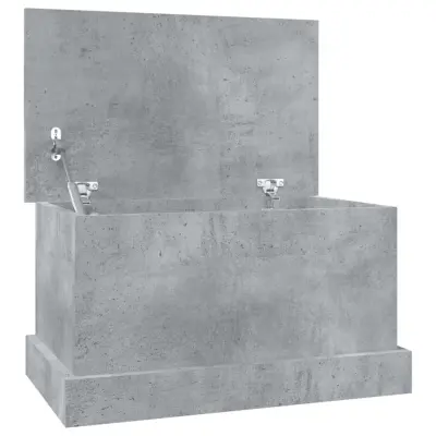 vidaXL Škatla za shranjevanje betonsko siva 50x30x28 cm inženirski les