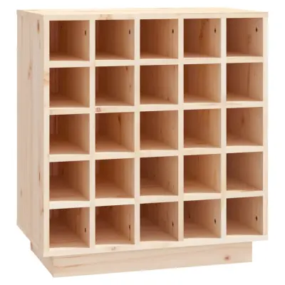 vidaXL Stojalo za vino 55,5x34x61 cm trdna borovina