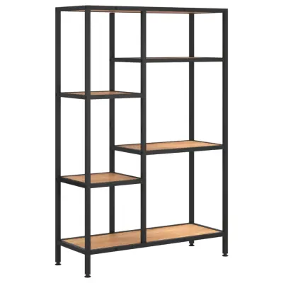 vidaXL Knjižni regal 80x30x120 cm jeklo in inženirski les