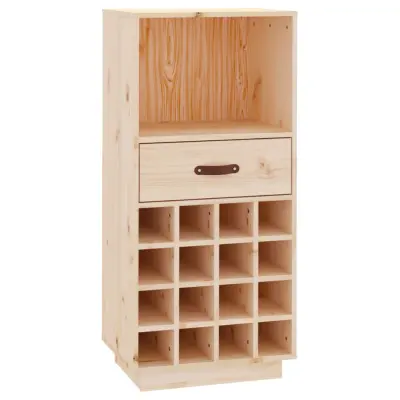 vidaXL Stojalo za vino 45x34x100 cm trdna borovina