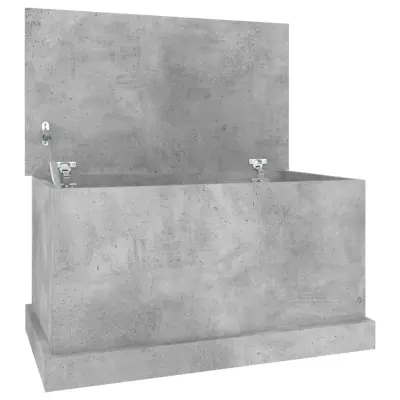vidaXL Škatla za shranjevanje betonsko siva 70x40x38 cm inženirski les
