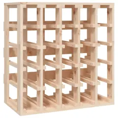 vidaXL Stojalo za vino 58,5x33x60,5 cm trdna borovina