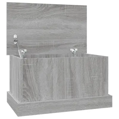 vidaXL Škatla za shranjevanje siva sonoma 50x30x28 cm inženirski les