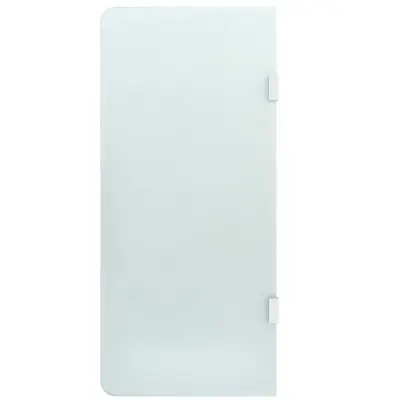 vidaXL Stenska pregrada za pisoar 90x40 cm kaljeno steklo