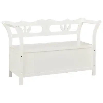 vidaXL Klop bela 107x45x75,5 cm trden les jelke