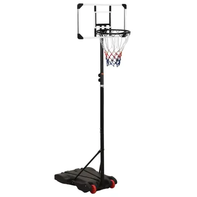 vidaXL Košarkaško stojalo prozorno 216-250 cm polikarbonat