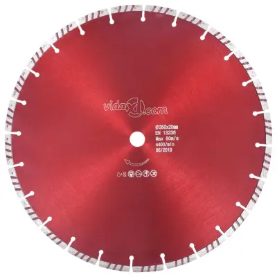 vidaXL Diamantni rezalni disk s turbo jeklom 350 mm