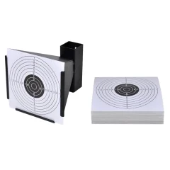 vidaXL Lovilec diabol + 100 papirnatih tarč 14 cm