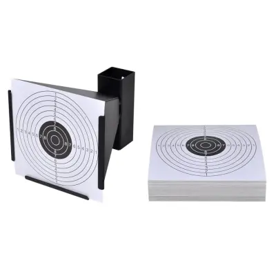 vidaXL Lovilec diabol + 100 papirnatih tarč 14 cm