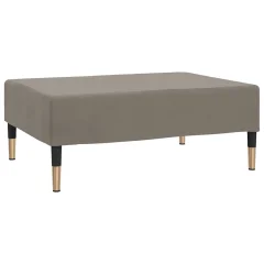 vidaXL Stolček za noge svetlo siv 78x56x32 cm žamet