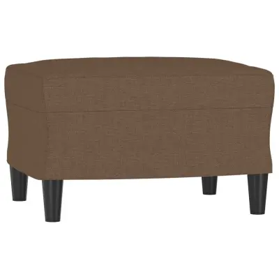 vidaXL Stolček za noge rjav 60x50x41 cm blago