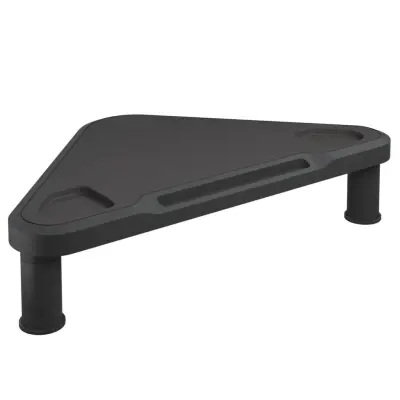 vidaXL Kotno stojalo za monitor črno 49x28x10,5 cm