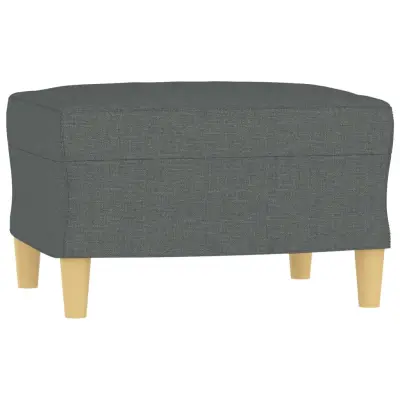 vidaXL Stolček za noge temno siv 60x50x41 cm blago
