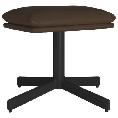 vidaXL Stolček za noge rjav 60x60x36 cm umetno usnje