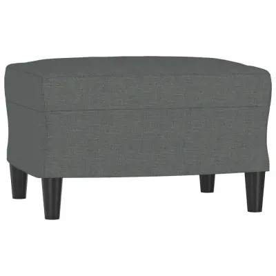 vidaXL Stolček za noge temno siv 60x50x41 cm blago